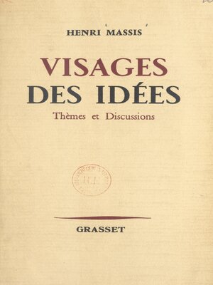cover image of Visages des idées
